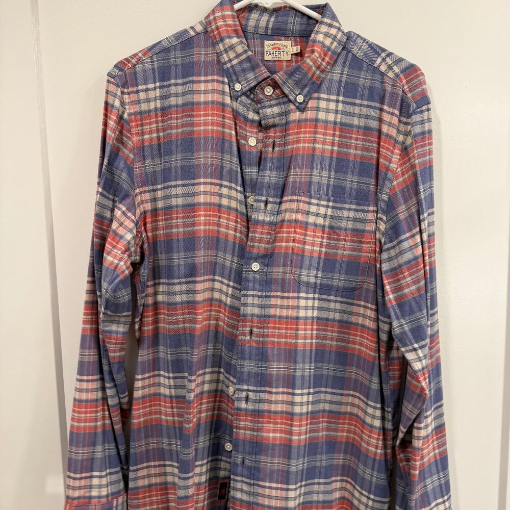 Faherty All Time Shirt – Medium – Autumn Plaid